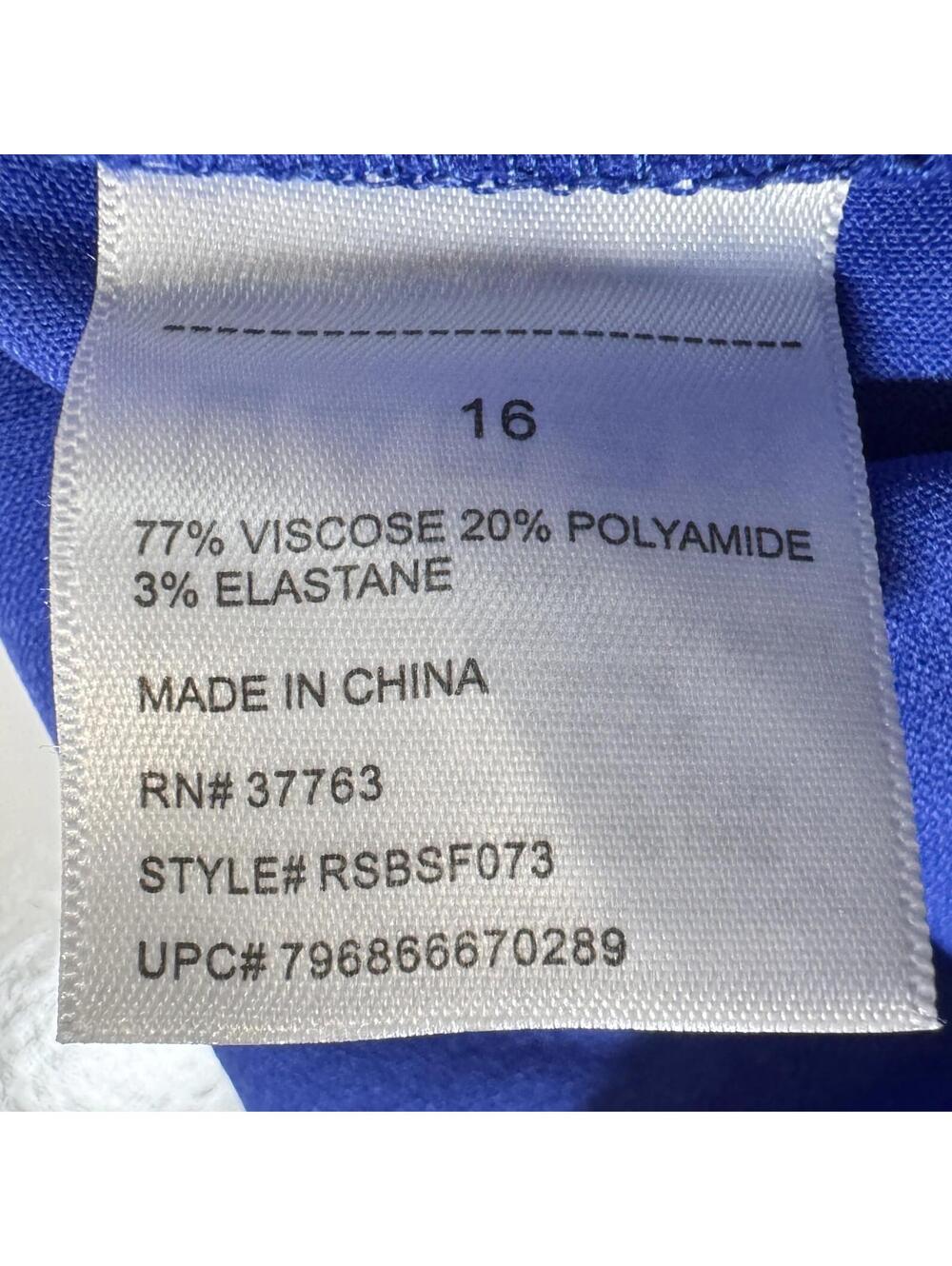 Rafaella Stretch Capri Pants Dazzling Blue Womens Size 16 NEW!! NWT!! - Picture 7 of 9